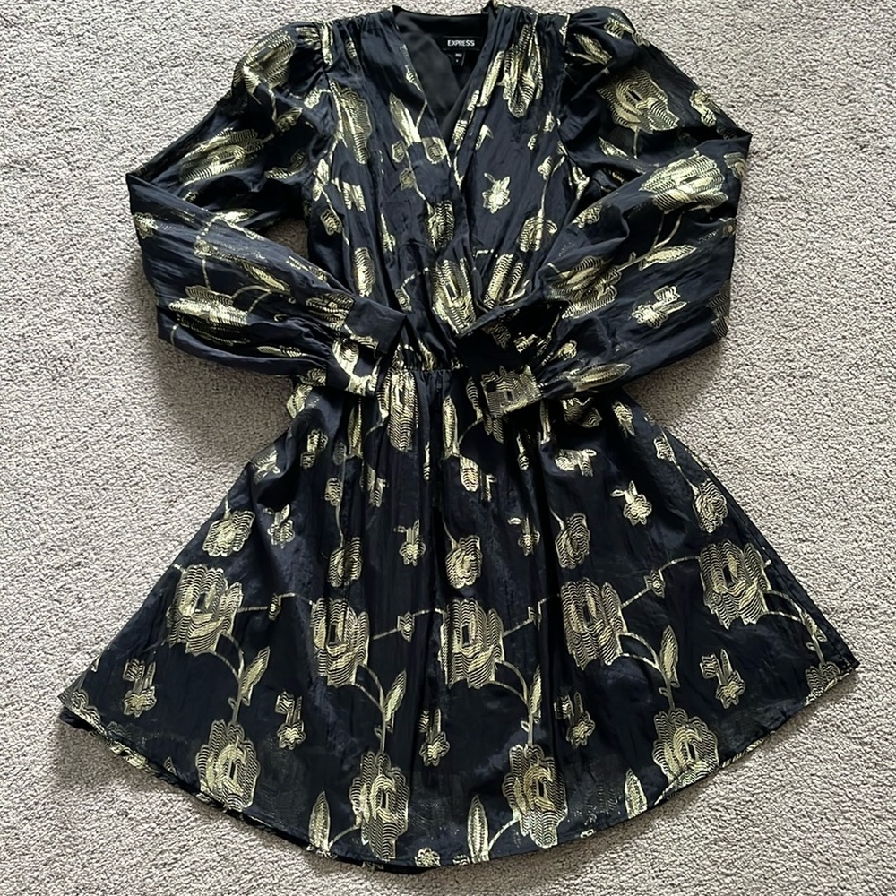 Black and Gold Dress